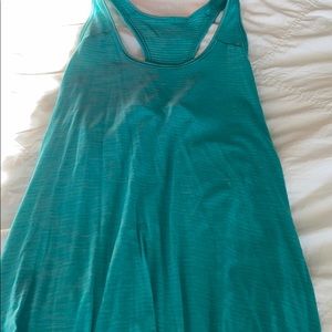 Lulu lemon teal tank top. Flowy back